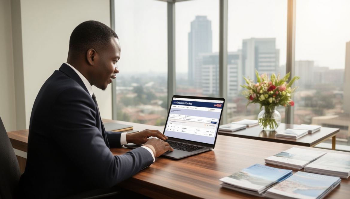 American Carriers flight booking services offered by Work & Travel Agency Kenya