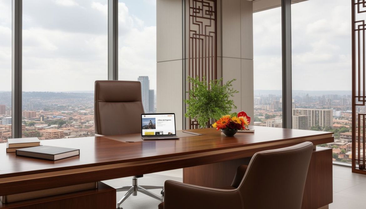 Kenyan professionals working in China through Work & Travel Agency Kenya's job programs
