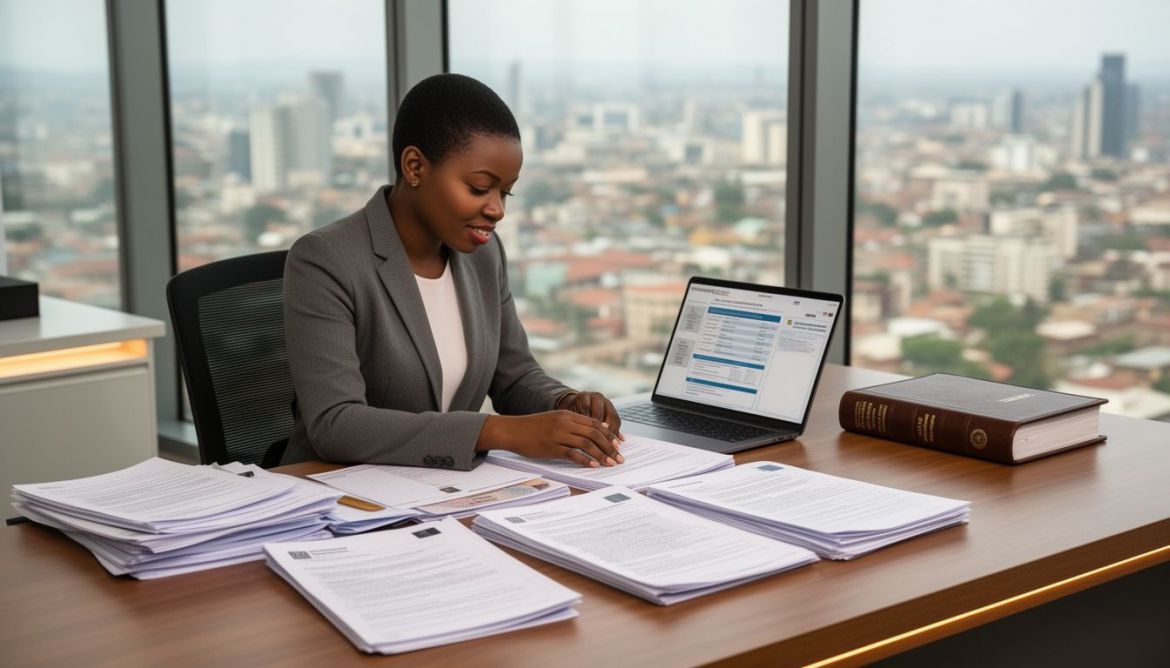 Business professionals discussing legal HR compliance with a consultant