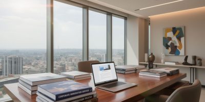 Business professionals working globally with corporate immigration services