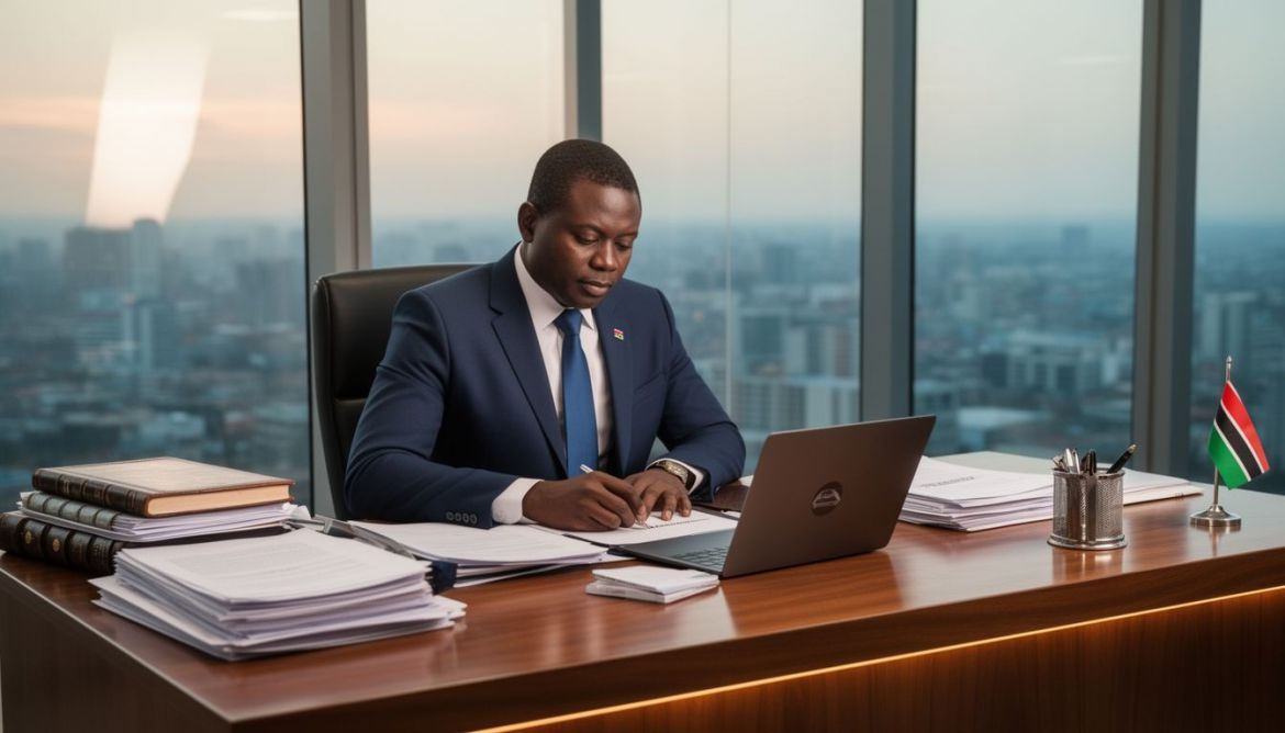 A hand signing a legal document with a pen, representing Legal Documentation Services in Kenya by Work & Travel Agency Kenya.