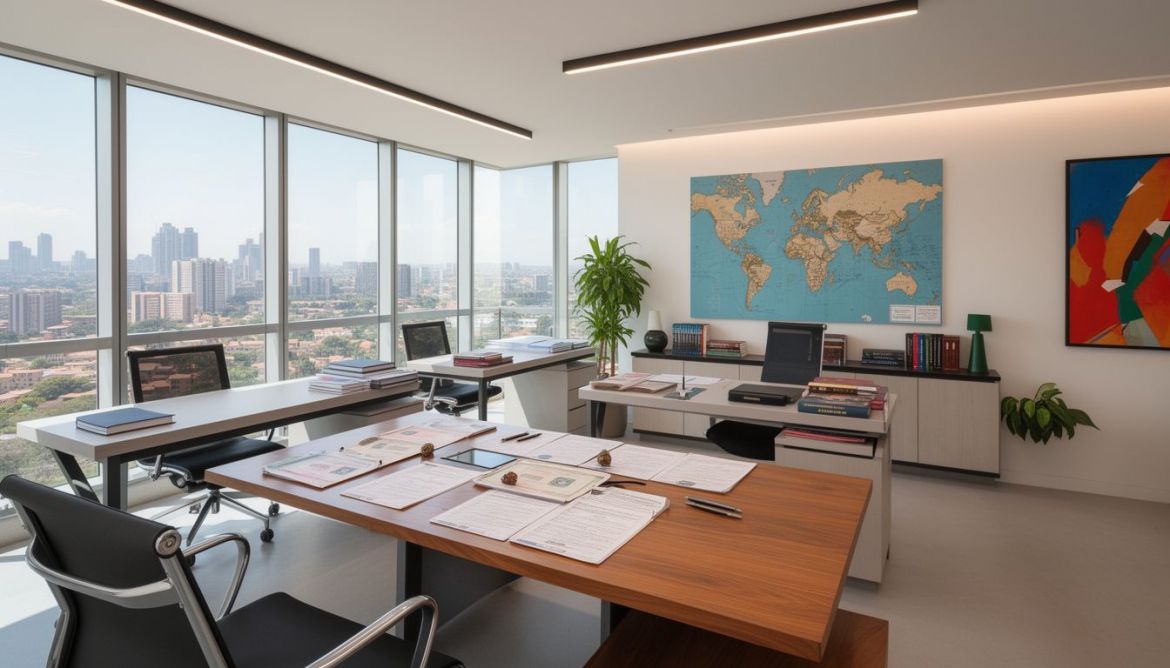 Kenyan professional looking at job opportunities abroad with Work & Travel Agency Kenya